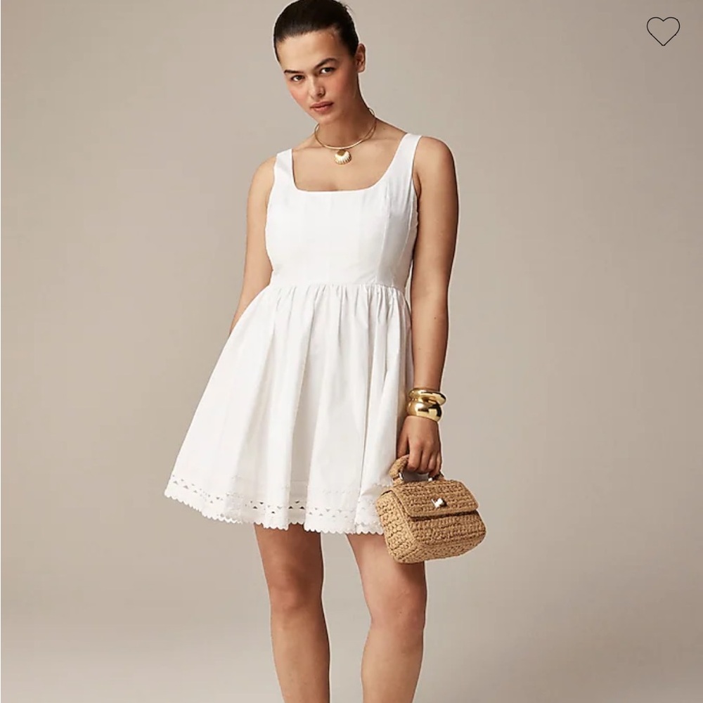 NWT J.Crew fit and flare mini dress with rick-rack hem size 12